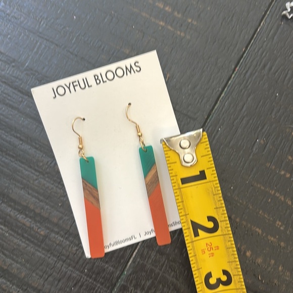 🎈4 LISTINGS FOR $20 Color block geometric drop earrings | boho style earrings - Picture 6 of 7